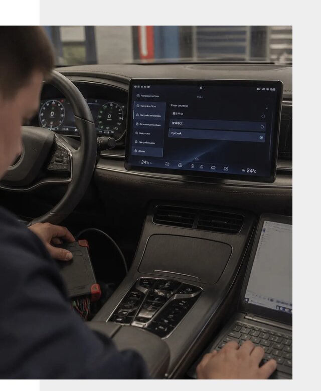 Русификация автомобиля BYD HAN для эксплуатации в Иркутске